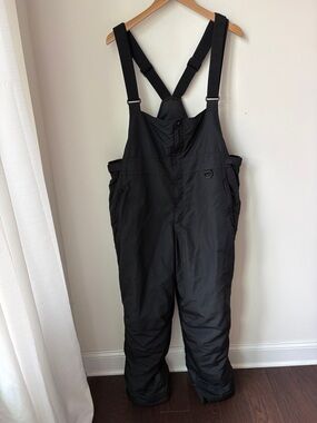 Marker U-19 Bib Ski Snow Pants in Black Adjustable Ski Winter Snow Size XL
